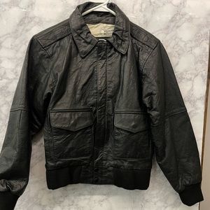 Vintage First Philippines Leather Youth Jacket sz M